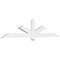 Ekena Millwork Kennewick Architectural Grade PVC Gable Bracket, 84"W x 17 1/2"H x 2"D x 4"F, 5/12 Pitch GBP084X18X0204KEN00 - alternate 1